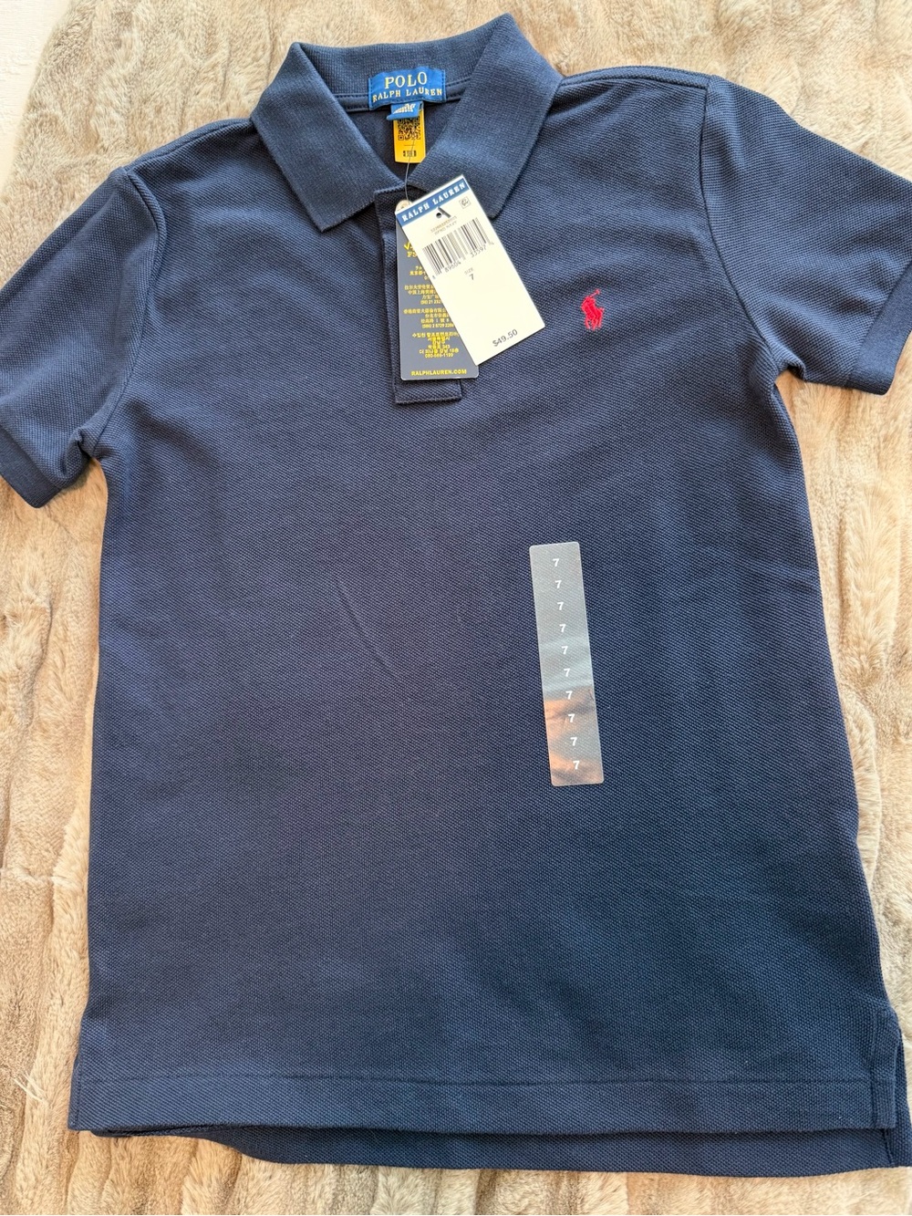 New Polo Ralph Lauren Boy’s SZ 7 Polo